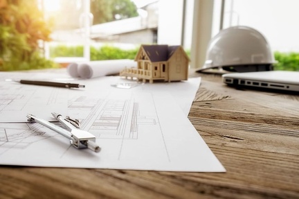 image-engineering-objects-workplace-top-view-construction-concept-engineering-tools-vintage-tone-retro-filter-effect-soft-focus-selective-focus